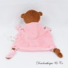 Flaches Kuscheltier Bär ESPRIT braune Schleifen Kokarde und Herzstickerei 25 cm