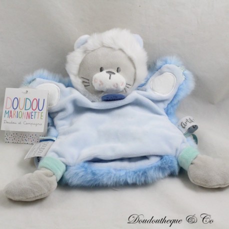 Löwenpuppe Kuscheltier DOUDOU ET COMPAGNIE Artik Cool blau weiß 27 cm DC3328 Löwenpuppe Kuscheltier DOUDOU ET COMPAGNIE Artik Cool blau weiß 27 cm DC3328
