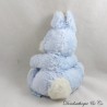Vintage weiß blau Teddybär Plüsch 23 cm