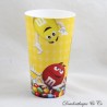 M&M'S ECOCUP Werbung Schokolade Gelb und Rot Plastikbecher 14 cm