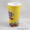 M&M'S ECOCUP Werbung Schokolade Gelb und Rot Plastikbecher 14 cm