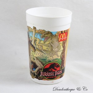 Jurassic Park UNIVERSAL CITY STUDIOS McDonald's Gallimimus Vintage 1992 Werbebecher
