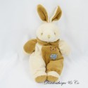 BRAURS-HEITMANS Hase Plüsch Braun und beige Bärenkopf Stickerei 23 cm