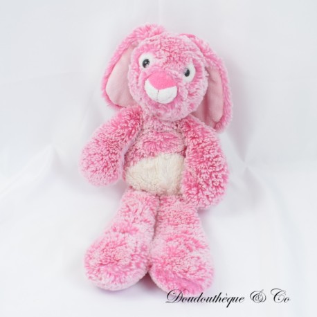 Kuscheltier Kaninchen RODADOU RODA rosa weiß lange Beine 39 cm Kuscheltier Kaninchen RODADOU RODA rosa weiß lange Beine 39 cm
