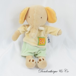 Elefant Plüsch MOULIN ROTY Les Loustics Shorts grün 27 cm