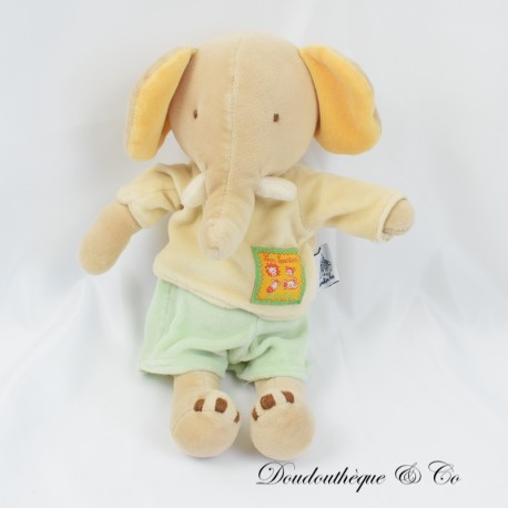 Elefant Plüsch MOULIN ROTY Les Loustics Shorts grün 27 cm Elefant Plüsch MOULIN ROTY Les Loustics Shorts grün 27 cm