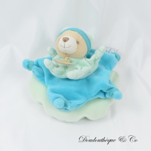 Bär Kuscheltier DOUDOU ET COMPAGNIE Carambole bleu vert 16 cm