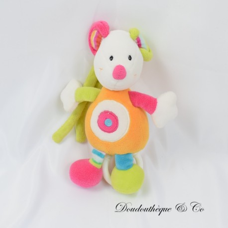 Musikalische Maus Plüschtier BABYSUN orange pink 17 cm Musikalische Maus Plüschtier BABYSUN orange pink 17 cm