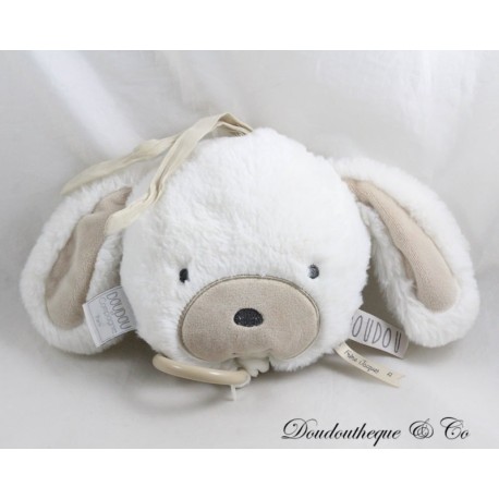 Musikalisches Kuscheltier Hase DOUDOU ET COMPAGNIE Mobile d'éveil weiß beige 26 cm Musikalisches Kuscheltier Hase DOUDOU ET COMPAGNIE Mobile d'éveil weiß beige 26 cm