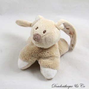Kleines Mokka Kaninchen NATTOU Cappuccino Beige Weiß Plüsch 13 cm