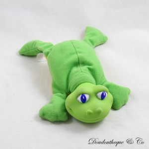 Vintage Frosch Grün Bandai Plüschkopf Weicher Kunststoff Croak 22 cm
