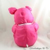 Vintage Puffalump Style Schweineplüsch aus rosa Fallschirm-Canvas mit blauen Streifen 35 m