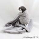 Pinguin Einstecktuch Kuscheltier JELLYCAT London grau weiß 40 cm