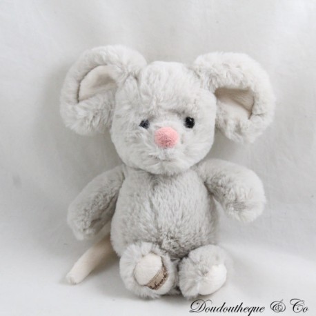 Bobik mouse plush BUKOWSKI grey pink nose soft 20 cm Bobik mouse plush BUKOWSKI grey pink nose soft 20 cm