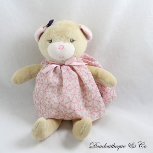 Stoffbär KALOO Petite Rose rosa Blumenkleid Puppe 26 cm