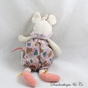 Plüsch Rassel Lala Maus MOULIN ROTY Once Upon a Time Beige Rosa Blumenglocke 23 cm