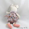 Plüsch Rassel Lala Maus MOULIN ROTY Once Upon a Time Beige Rosa Blumenglocke 23 cm