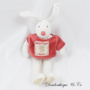 Martin MOULIN ROTY Coniglio Peluche Campana Rossa T-Shirt 23 cm