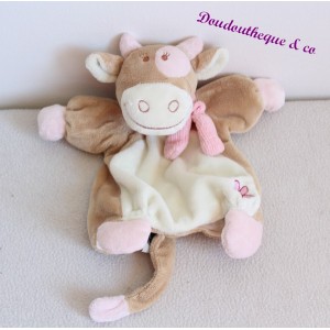Lola Kuhpuppe Kuscheltier NOUKIE'S beige und rosa Schal 24 cm
