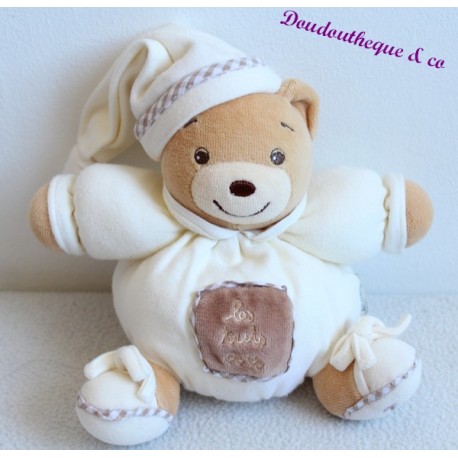 Cuddly Toy, Bear, KALOO, White, Brown, Three Bears, 15 cm