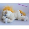 Peluche Cheval GIPSY beige créme jaune yeux bleu 39 cm