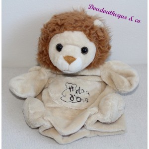 Puppet comforter lion HISTOIRE D'OURS beige