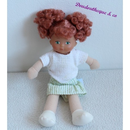 Poupee COROLLE baby Doll habillé rousse frisé 20 cm