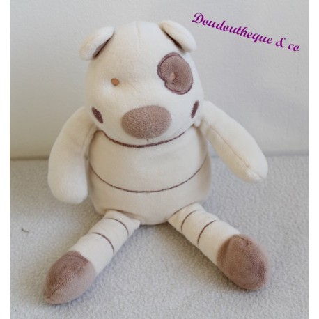 Teddybär VERTBAUDET cocard braun beige 23 cm Teddybär VERTBAUDET cocard braun beige 23 cm