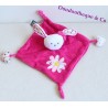 Doudou flat Rabbit ORCHESTRA / PREMAMAN pink white heart flower knots