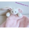 Doudou plat Lapin rose BLANKETS AND BEYOND Canada grand modéle