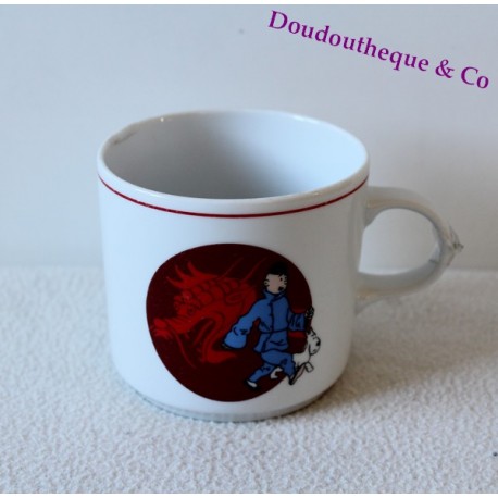 Mug porcelaine Tintin TABLES & COULEURS Le Lotus bleu tasse dragon 