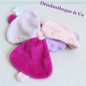 Plano de Doudou oso bebé NAT' suave flor púrpura rosa