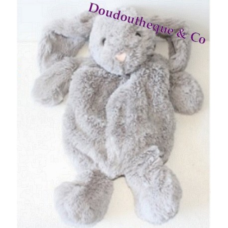 Peluche Rabbit ETAM range pyjamas-doudou-grey bottle 48 cm