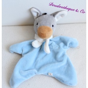 Donkey flat cuddly toy CORSICA Textisun blue 25 cm