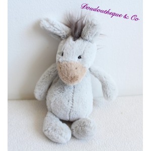 Peluche Lapin JELLYCAT bunny Harry bashful marron et blanc 25 cm