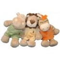 doudou peluche noukie's baboum zamba hippoum lion hippopotame 