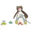 peluche doudou ours souris biscotte et pompon moulin roty